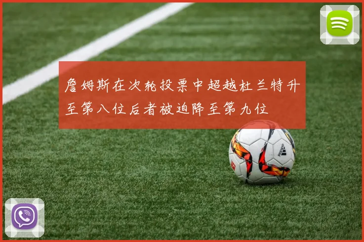 詹姆斯在次轮投票中超越杜兰特升至第八位后者被迫降至第九位